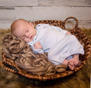 Light Blue Newborn Gown