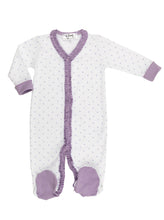 Load image into Gallery viewer, The Madison Lavender Ruffle Footie