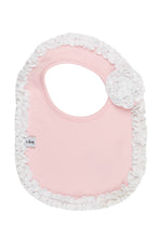 Load image into Gallery viewer, Pink with White Ruffle Bib