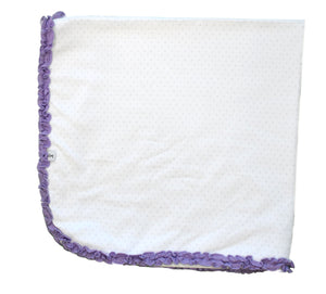 Lavender Polka Dot Blanket