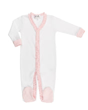 Load image into Gallery viewer, The Madison Pink Check Ruffle Footie