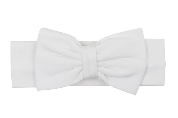 White Bow Headband