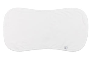 Copy of Over the Shoulder White Burp Cloth